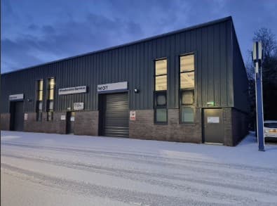 Mechanic working on a car